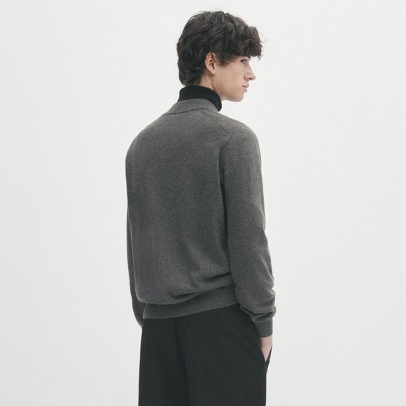 Massimo Dutti Men's Wool Blend Knit Zip-up Cardigan - Picture 6 of 6